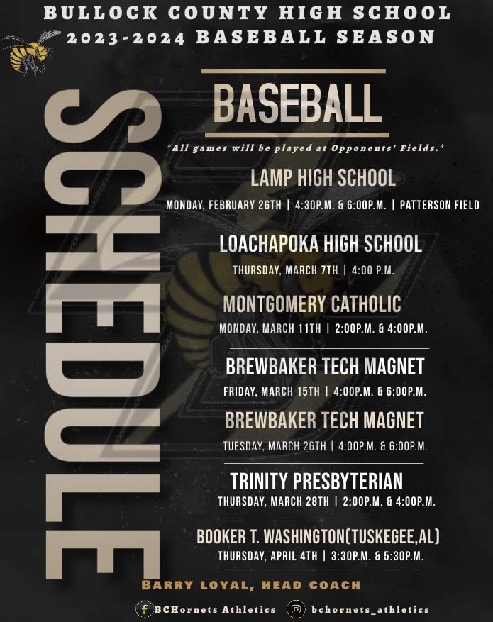 Baseball Schedule